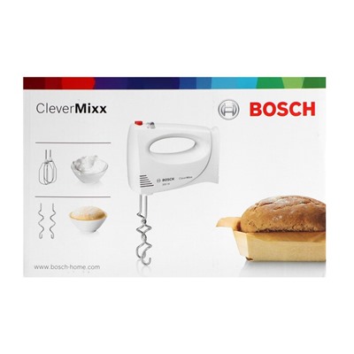 Миксер Bosch MFQ3010 CNHR30C, ручной, 300 Вт, белый