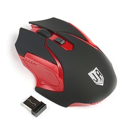 Мышь Jet.A Comfort OM-U57G, игровая, беспроводная, оптическая,1600dpi,3 кн,USB,чёрно-красная