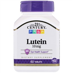 21st Century, Лютеин, 10 мг, 60 таблеток