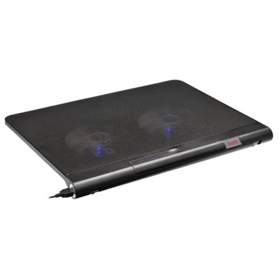 Подставка для ноутбука Buro BU-LCP170-B214 17" 2xUSB 2x 140ммFAN черная