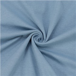 Ткань на отрез кулирка В-7835 цвет винтажный голубой