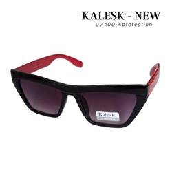 Очки солнцезащитные Kalesk женские чёрные с красными дужками