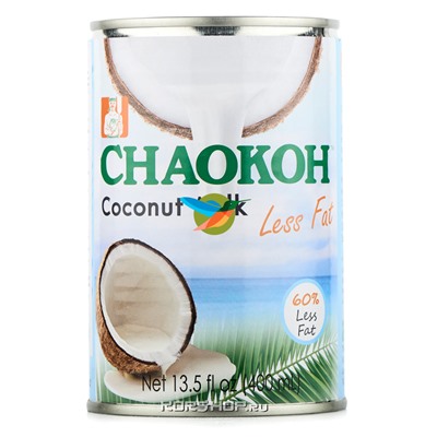 Обезжиренное кокосовое молоко Chaokoh, 400 мл, Акция