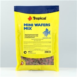 Корм для донных рыб и ракообразных Mini Wafers Mix, пакет, тонущие чипсы