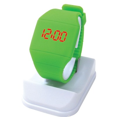 Ультратонкие электронные часы из силикона с LED подсветкой, заказ от 3-х шт