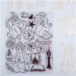 Штампы для творчества "Волшебная сказка", Принцессы, 14 х 18 см