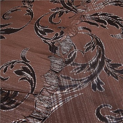 Портьерная ткань с люрексом 150 см Х7187 цвет 14 коричневый ветка