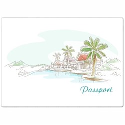Обложка для паспорта "Пальмы"