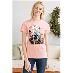 Happy Fox, Женская футболка nсо стильным принтом