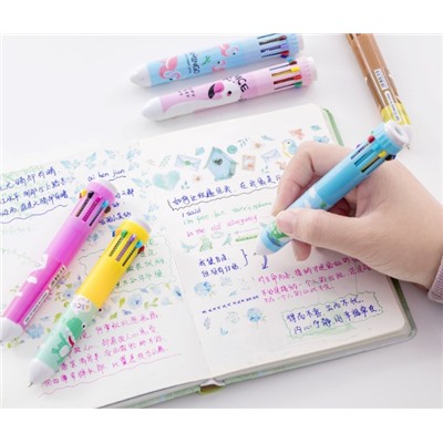 Шариковая ручка 10 цветов YZ-01