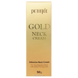 Антивозрастной крем для шеи Gold Intensive Neck Cream Petitfee, Корея, 50 г