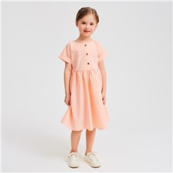 Платье для девочки MINAKU: Cotton Collection цвет светло-розовый, рост 98