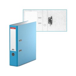 Папка-регистратор А4, 70мм ErichKrause "Neon" с арочным механизмом, голубая 45396