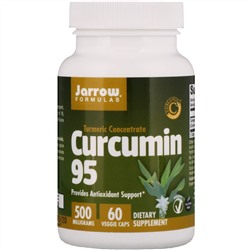 Jarrow Formulas, Curcumin 95, 500 мг, 60 растительных капсул