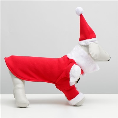 Новогодний костюм для собак "Клаус", XS