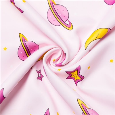 Портьера Крошка Я «Млечный Путь» без держателя цвет розовый, 110×265 см, блэкаут, 100% п/э