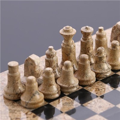 Шахматы «Элит», доска 20х20 см, оникс