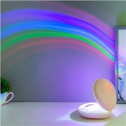 Ночник "Волшебная радуга"  LED 0.5 вт градиент розовый батарейки 18650+ USB 13х11,8х5,4 см