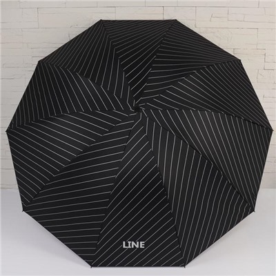 Зонт механический «Lines», ветроустойчивый, 4 сложения, 10 спиц, R = 56 см, цвет МИКС