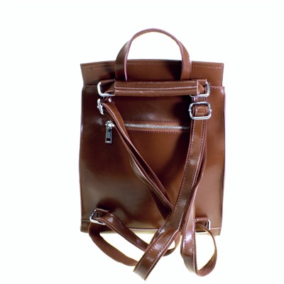 Стильная женская сумка-рюкзак Floris_Astra из натуральной кожи цвета мальтийского песка.