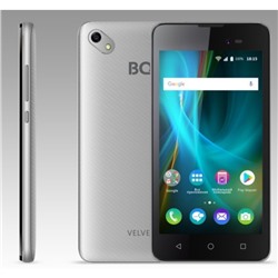 Смартфон BQ S-5035 Velvet Silver 5,0"TN,854*480, 8Gb, 1Gb RAM, 8Mp+5Mp, Android 7.0