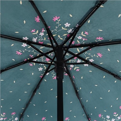 Зонт автоматический «Lusy», ветроустойчивый, 3 сложения, 8 спиц, R = 47 см, цвет МИКС