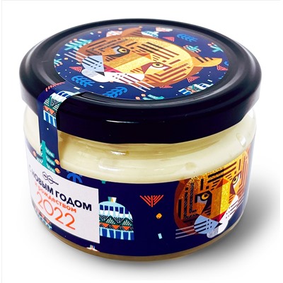 Крем-мёд с кедровыми орешками С новым годом тигр 2022 230 гр.