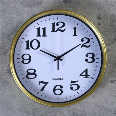 Часы настенные, серия: Классика, "Харита", плавный ход, d=30 см, 1 АА, микс
