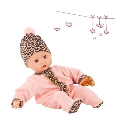 Кукла Маффин, пупс в леопардовом костюмчике, 33 см