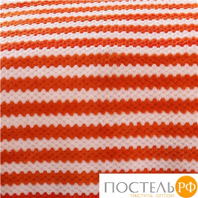 Плед 837112 Полоса-Оранжевый Микрофибра (Полиэстер) 250 г/м2 150х200 см