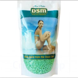 DSM Натуральная Соль Мёртвого моря с ароматическими маслами (зеленая) 500 г.