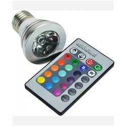 Лампочка светодиодная многоцветная с пультом дистанционного управления 903934