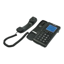 Телефон Ritmix RT-490, проводной, громкая связь, черный