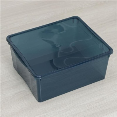 Ящик для хранения с крышкой «Колор. Стайл», 18 л, 33×39×17 см, цвет МИКС