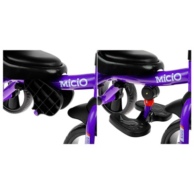 Велосипед трехколесный Micio Gioia, колеса EVA 10"/8", цвет фиолетовый