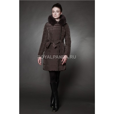 Женская куртка зимняя 1720 коричневато-серый