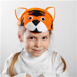 Карнавальная шляпа «Тигр», на резинке, р-р 52-54