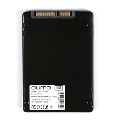 Накопитель SSD Qumo Novation MM QMM-120GSN, SATA III, 120 Гб, MLC