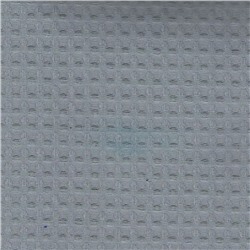 Ткань на отрез вафельное полотно гладкокрашенное 150 см 240 гр/м2 7х7 мм цвет светло-серый 040