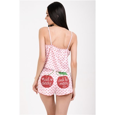Женская пижама с шортами Hot Story Cherries