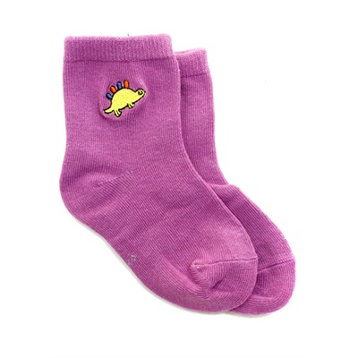 Детские носки 3-5 лет 15-18 см "Динозаврики" Фиолетовые
