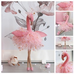Мягкая игрушка «Фламинго Селеста», набор для шитья, 21 × 0,5 × 29,7 см