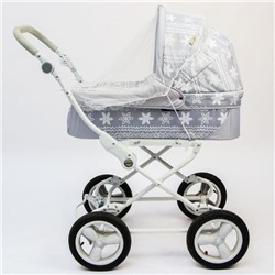 Универсальная москитная сетка для детской коляски, на резинке, цвет белый
