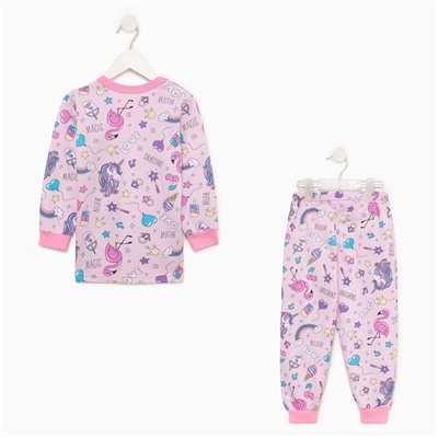 Пижама для девочки, цвет розовый/magic, рост 98 см
