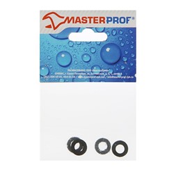 Набор сантехнических прокладок MasterProf, для воды и газа 3/8", по 2 шт.