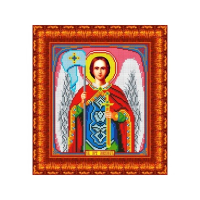 Ткань-схема для вышивания бисером "Святой Архангел Михаил" А4 (кби 4071)