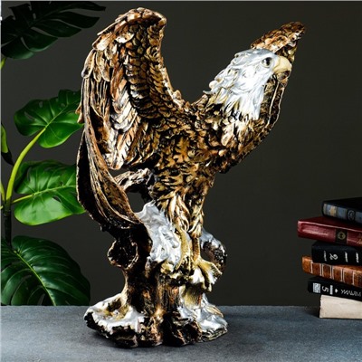 Фигура "Орел большой с крыльями" бронза, 52х37х57см