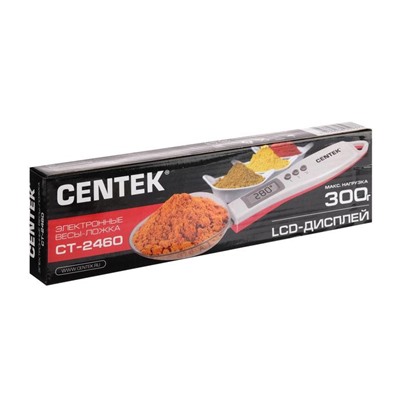 Весы кухонные Centek CT-2460, электронные, до 0.3 кг, ложка, микс