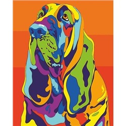 Картина по номерам 40х50 - Радужный пёс