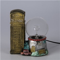 Плазменный шар полистоун "Лондонская телефонная будка" 19,5х15х16 см